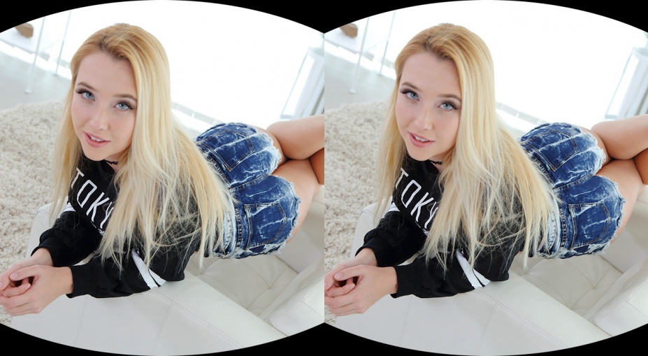 Barely Legal Blonde Shows her Pink Pussy thumb main