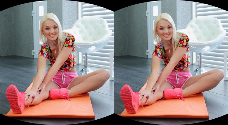 Hot Blonde Masturbates During Yoga thumb main